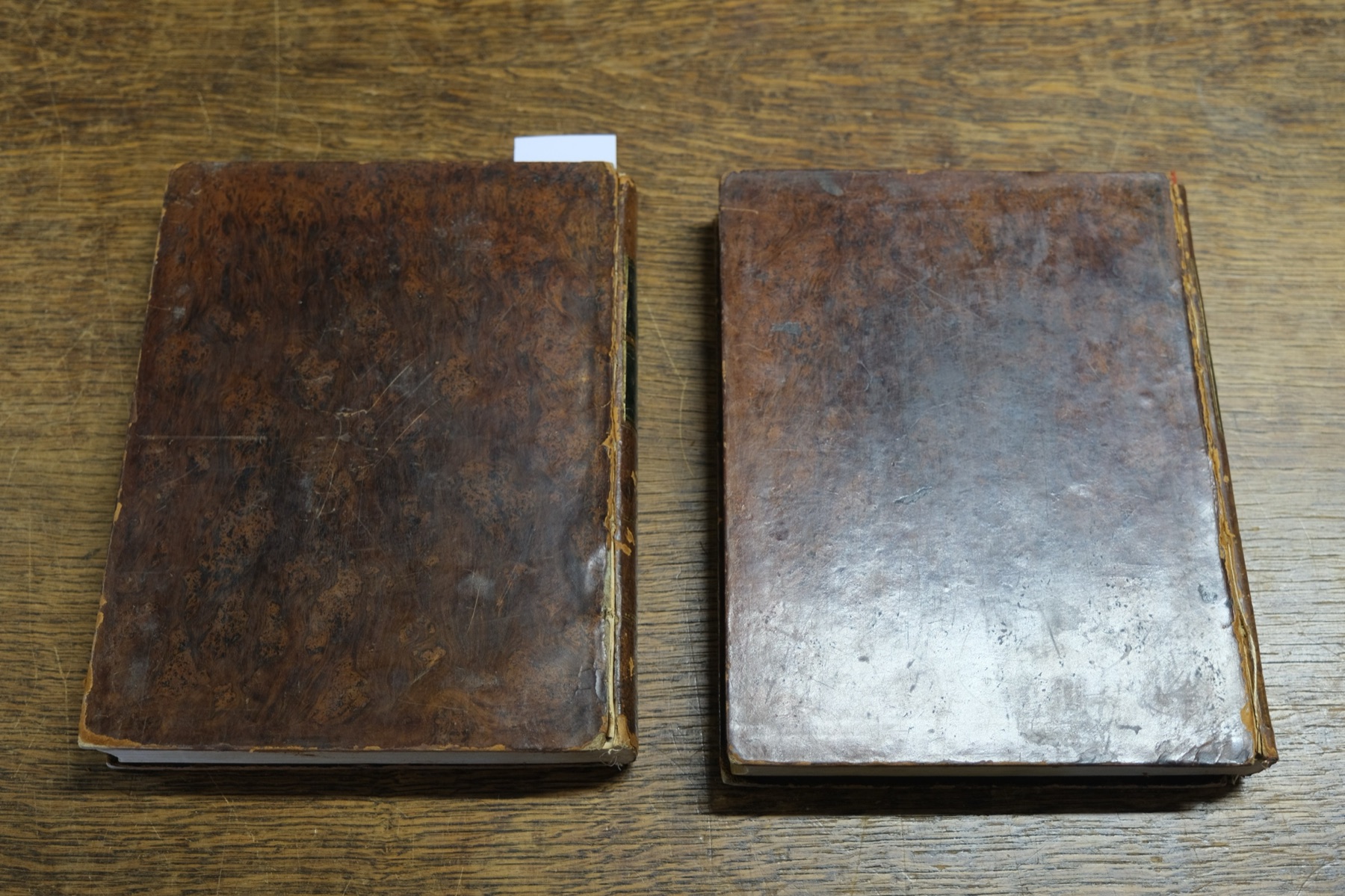 Rear covers, with the auction lot ticket still attached