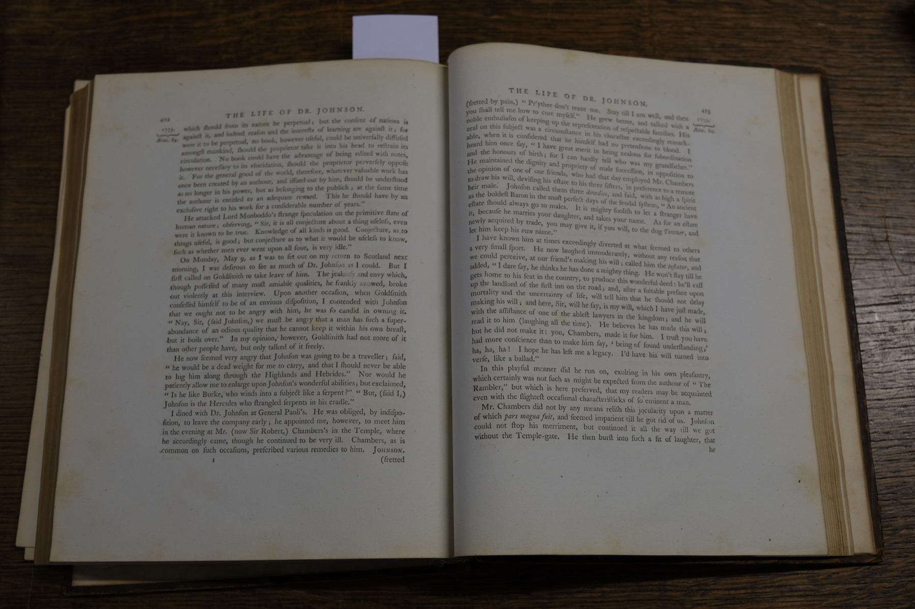 Goldsmith on Burke, and Boswell's reply: "Johnson is the Hercules who strangled serpents in his cradle"